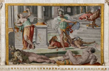 Ulysses ja Circe, yksityiskohta Polyfeemuksen huoneesta