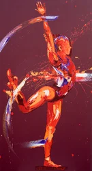 Gymnast Nine, 2011 (öljy kankaalle)