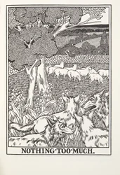 Nothing Too Much, Fontaine Fables, pub. 1905 (kaiverrus)