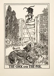 Kukko ja kettu, teoksesta Sata Aisopoksen satua, julkaistu 1903