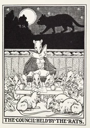 Rottien pitämä neuvosto, Fontaine Fables, pub. 1905