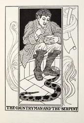 Maalaismies ja käärme, Fontainen saduista, pub. 1905