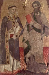 Yksityiskohta Pyhästä Bartolomeuksesta ja Pyhästä Bernardista Clairvaux