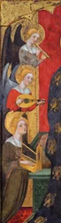 Madonna enkelien kanssa soittamassa musiikkia, noin 1380