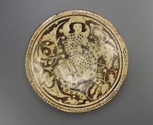 Astia, Kashanin alue, Iran, Saljuq-dynastia, 1100-luvun loppu - 1200-luvun alku (keraaminen)