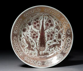 Levy, Iran, 1600-luvun loppu (kivitahna kullan kiiltävällä sinisellä lasiteella)