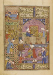 Kohtaus tavernassa Hafizin Divanista, n. 1552-53