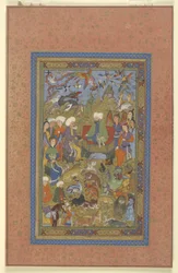 Sulayman ja Bilqis Enthroned, n. 1590-1600