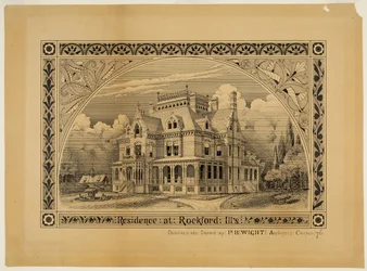 N. C. Thompson House, Rockford, Illinois, Perspective