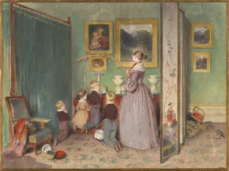 Iltarukous arkkiherttuatar Sophie lasten kanssa, 1839