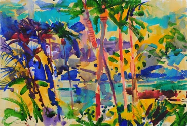 South Maui, Havaiji, 2023 (akvarelli)