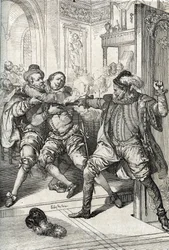 Kahdeksankymmenvuotinen sota (1568-1648): ”Oranian Vilhelmin, lisänimeltään Vilhelm Vaitelias (1533-1584), murha 10/07/1584 Balthasar Gérardin toimesta kahdeksankymmenvuotisen sodan (tai 80 vuoden sodan) aikana (geusien kapina tai Alankomaiden kapina)”