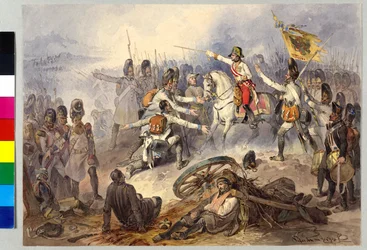 Stockachin taistelu 1799 (akvarelli)