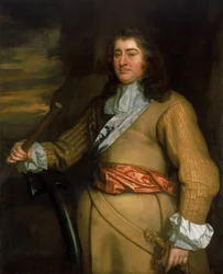 Albemarlen ensimmäisen herttuan George Monckin (1608-1670) muotokuva. Öljy kankaalle