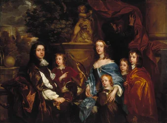"Sir Edward Hales ja hänen perheensä", 1656