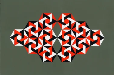 Hexagrams, 2009 (akryyli kankaalle)
