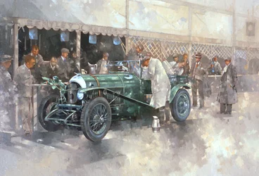 Bentley Old No.7 (öljy kankaalle)