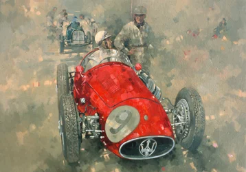 Goodwood 54 Roy Salvadori (öljy kankaalle)