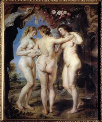 Kaikki kolme armoa. Pierre Paul (Pierre-Paul) Rubensin (tai Peter Paulin tai Petrus Pauluksen) maalaus (1577-1640)