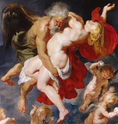 Boreas ryöstää Oreithyian, noin 1615.
