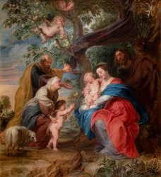 Pyhä perhe omenapuun alla. Noin 1632