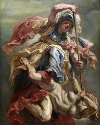 Minerva viisautta valloittavana kapinallisena vuosina 1632–1634.
