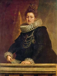 Muotokuva Isabel Clara Eugenia Habsburgilainen (1566 - 1636), Espanjan infantta.