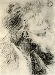 Tutkimus vanhan miehen päälle, 1913.