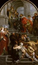 Pyhän Bavon kääntymys, 1623-1624.