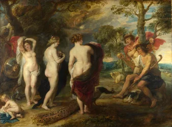 Pariisin tuomio, n. 1632-1635 (öljy paneelille)