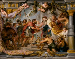 Abrahamin ja Melkisedekin tapaaminen, n. 1626.