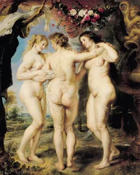Kolme armoa, n. 1636-1639 (öljy kankaalle)
