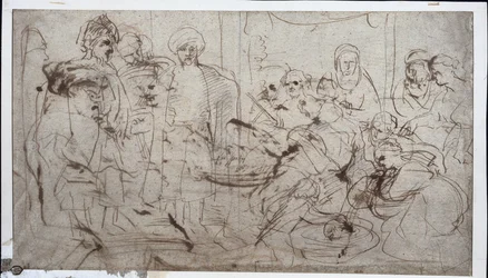 Tomyris Cyrusin pään kanssa, n. 1637-1638.