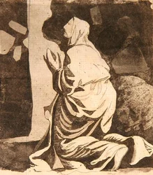 Elia erämaassa (akvatinta)