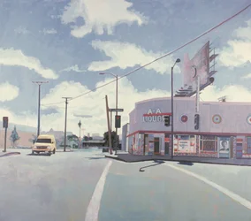 AA Liquor Store, Los Angeles, 2001 (öljy kankaalle)