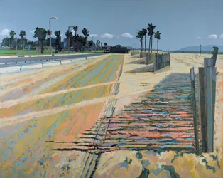 Aita rannalla, Santa Monica, USA, 2002 (öljy pellavalle).