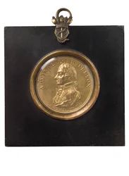 Admiral Lord Nelsonin muotokuvaplaketti, n. 1805 (pronssiksi kullattu)