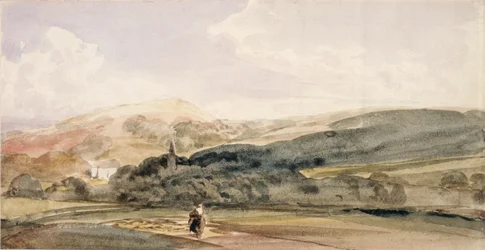 Maisema hahmoineen Malvernissa
