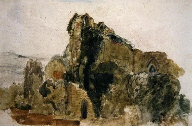 Ruined Abbey (akvarelli paperille)