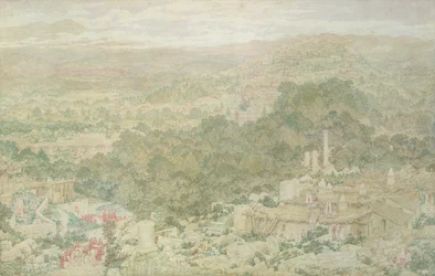 Bolton Abbey (kynä ja muste ja akvarelli)