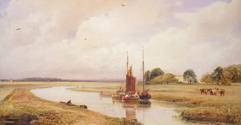 Langrick Ferry Withamjoella lähellä Bostonia, Lincolnshire