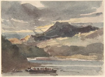 Tutkielma teosta "Lautta" varten - Snowdon Llyn Padarnilta nähtynä, Pohjois-Wales