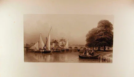 Näkymä Folly Bridgestä vuonna 1827