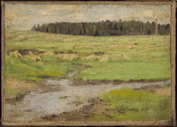 Maisema kesällä (öljy kankaalle)
