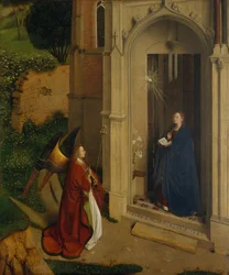 The Annunciation, n. 1450 (öljy puulle)
