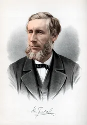 Professori John Tyndall, irlantilainen luonnonfilosofi, 1890.