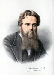 William Holman Hunt, brittiläinen taidemaalari, 1890.