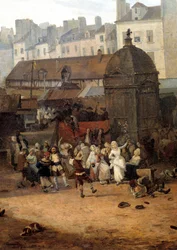 Pariisin aux Hallesin kaupungin 21.1.1782 pitämät iloisuudet ranskalaisen Dauphin Louis Josephin syntymän johdosta