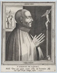 Pyhä Ignatius Loyola, sarjasta Miespuoliset sääntökuntien perustajat, ennen vuotta 1610.