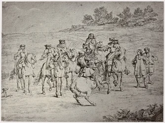 Van der Meulin [?], Ludvig XIV. ja Taiteilija